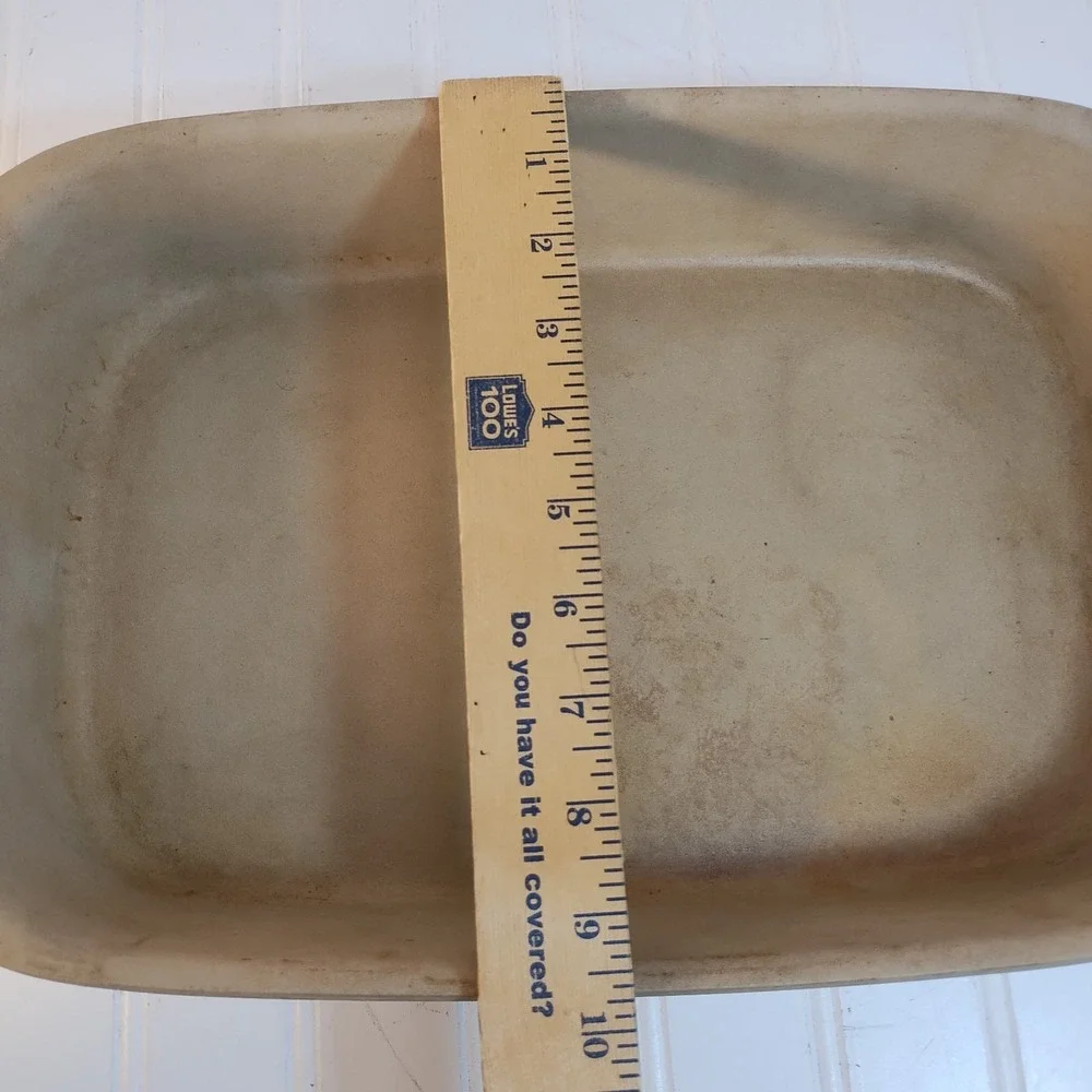 Vintage Pampered Chef Family Heritage Stoneware Rectangular Baker 9x13 Casserole